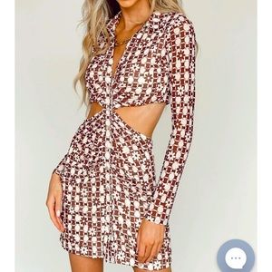 Vestique “Twiggy Dress” cutout dress// size small